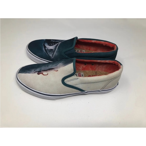 Sperry x Jaws Slip On Sneakers Size Men’s 8.5 Universal Studios - Picture 3 of 6